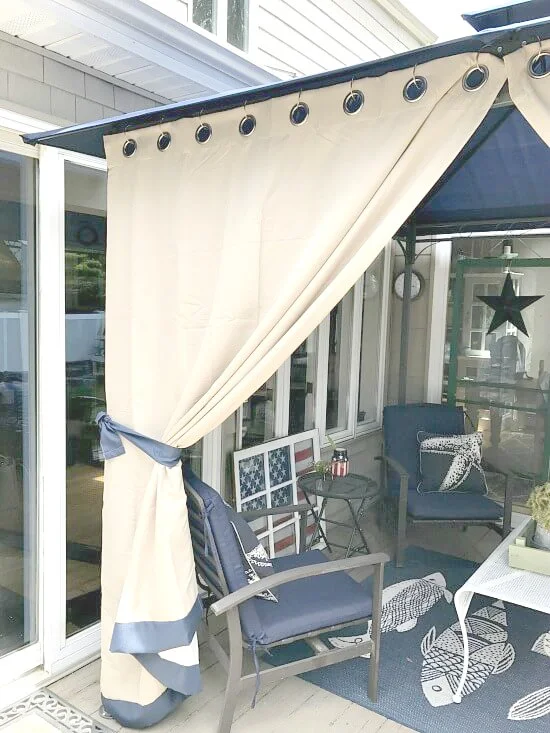 outdoor gazebo curtains with tie backs