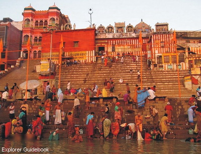 Kota suci varanasi india ghat terkenal di varanasi
