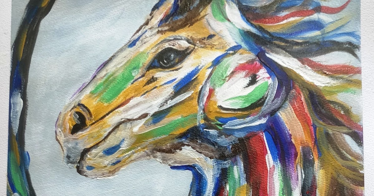 Acrylic Painting - Horse Abstract 