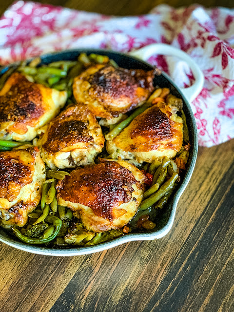 Crispy Garlic Butter Chicken Thighs are easy enough for a weeknight dinner and taste like you ordered it at a fine dining restaurant. The ultra crispy skin is most stunningly created by using a particular technique.