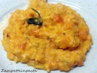 Risotto di zucca e gorgonzola