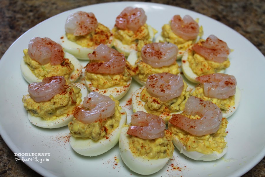 Best Shrimp Deviled Eggs!
