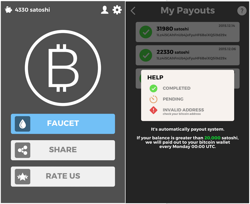 Bitcoin Faucet App For Android Who Gen!   erates Bitcoins - 