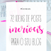 72 IDEIAS DE POSTS INCRÍVEIS PARA O SEU BLOG
