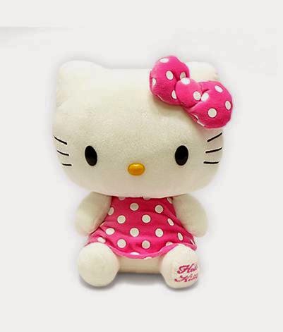 JinsDolls: Hello Kitty Doll Character Dot Onepiece Teddy Rag Doll 20Cm ...