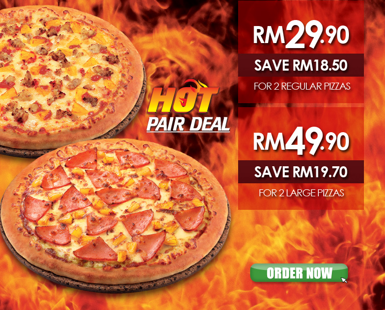 Pizza Hut 促销 2 个Regular Pizzas 才 RM29.90 ! Leesharing