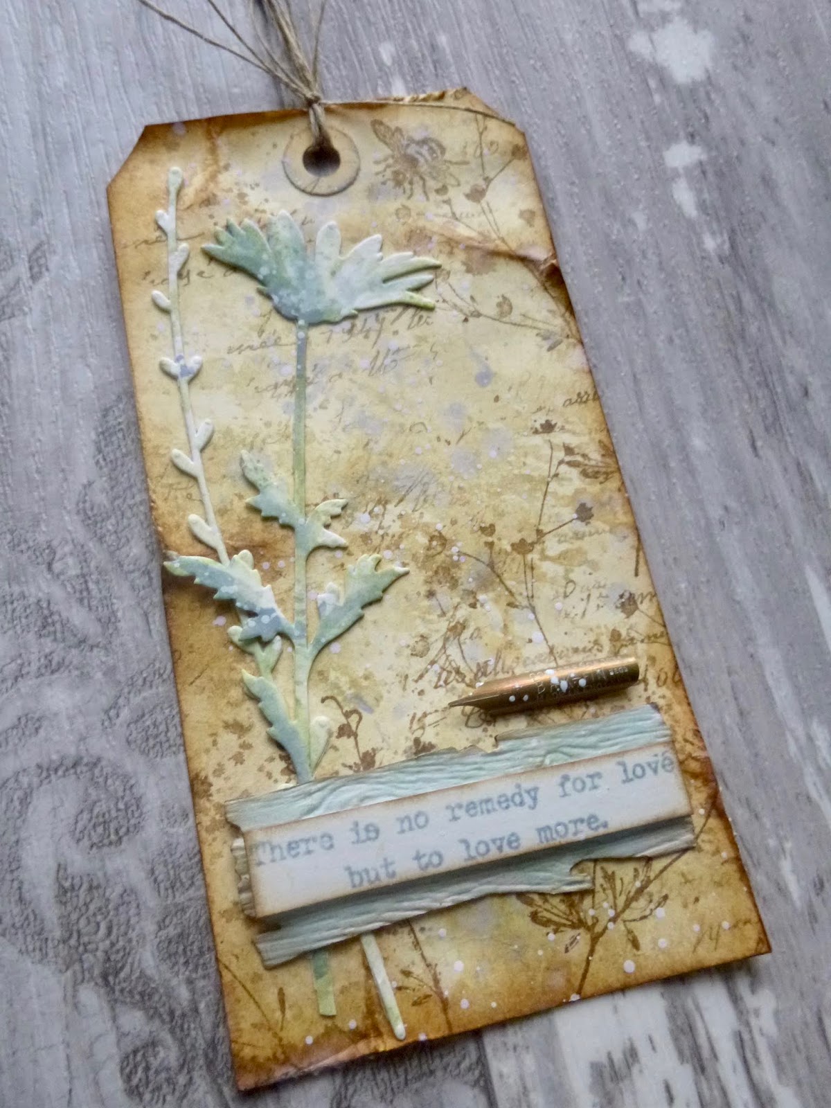 Words and Pictures Parchment and Pressed Flowers