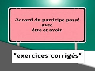 accord du participe passé avec être et avoir exercices