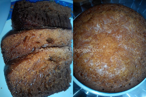 Olahan Resepi Kek Gula Hangus Bersarang Noxxa Foody Bloggers