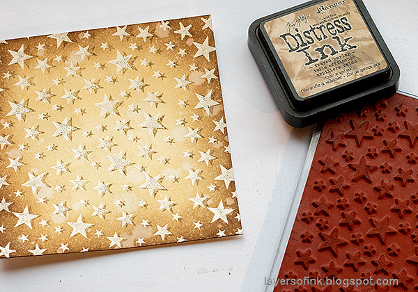Layers of ink - Star Panel Tutorial by Anna-Karin Evaldsson.
