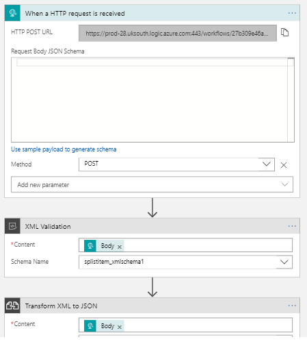 Flow to input, validate and transform the data