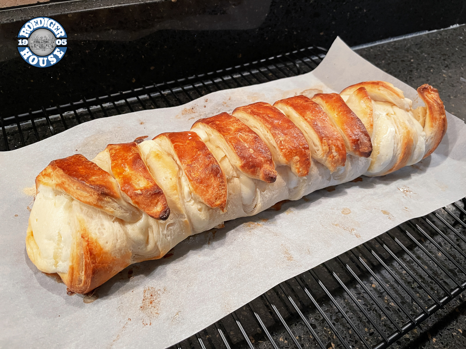 The Roediger House Cream Cheese Danish Braid
