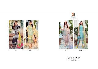 Shraddha Designer M print vol 6 pakistani suits