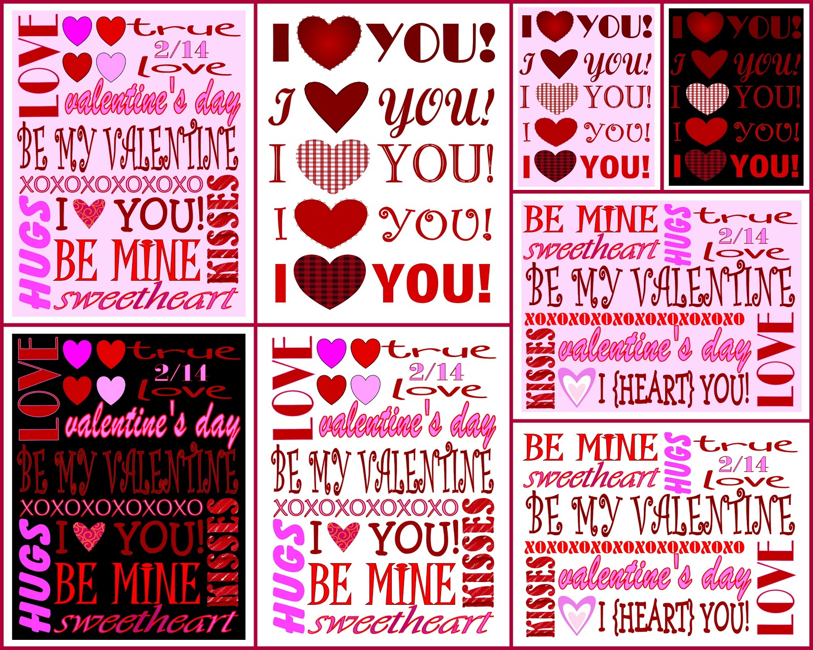 Valentine's Day Printables - Just For You! - Mom On Timeout