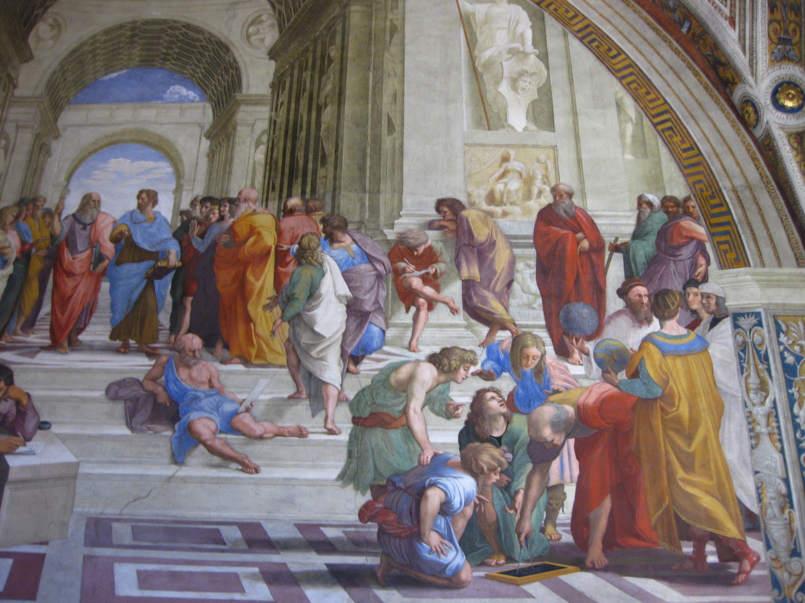 Картина афинская школа рафаэль санти описание