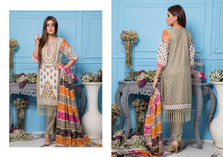 Original lawn Pakistani Suits | ZS textile Sahil lawn 2