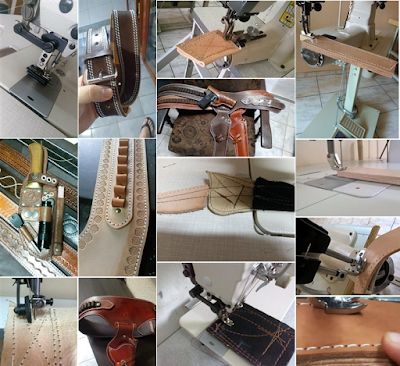 Máquinas de costura transporte triplo e duplo para couro, nylon, selaria, cintos, bolsas, malas Tamer Máquinas