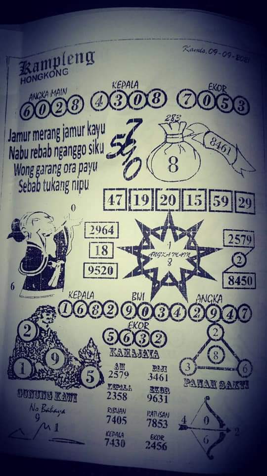 KODE SYAIR KAMPLENG HONGKONG 1 PERIODE KODE SYAIR TOGOG