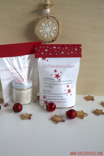 schiller&amp;#39;s platzli: Last Minute Geschenk Glühweinzucker Prost