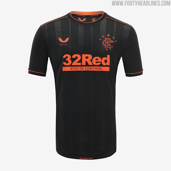 rangers away kit orange