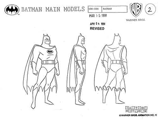 Living Lines Library: Batman (TV Series 1992–1995) - Model Sheets: Batman &  Co.