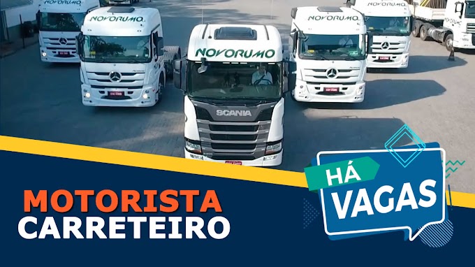 Novo Rumo Transportes abre vagas para Motorista 