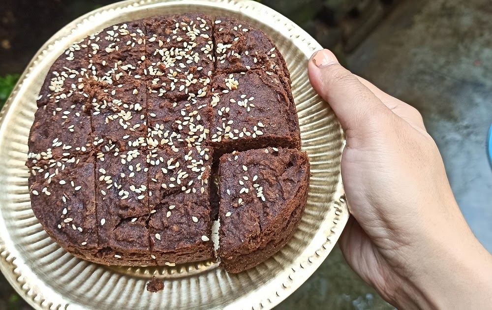 GLUTENFREE Jowar Cake With DATES [Baking With Flour VEGAN BANANA CAKE IN Airfryer]