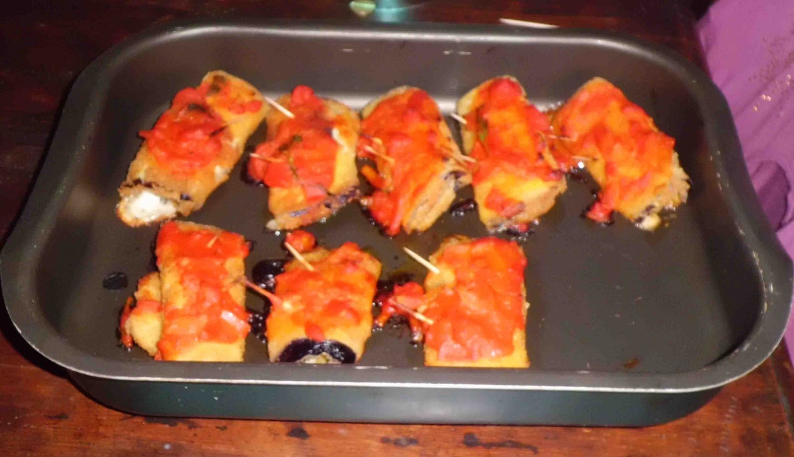 Pandora's Cooking INVOLTINI DI MELANZANE RIPIENI DI MOZZARELLA