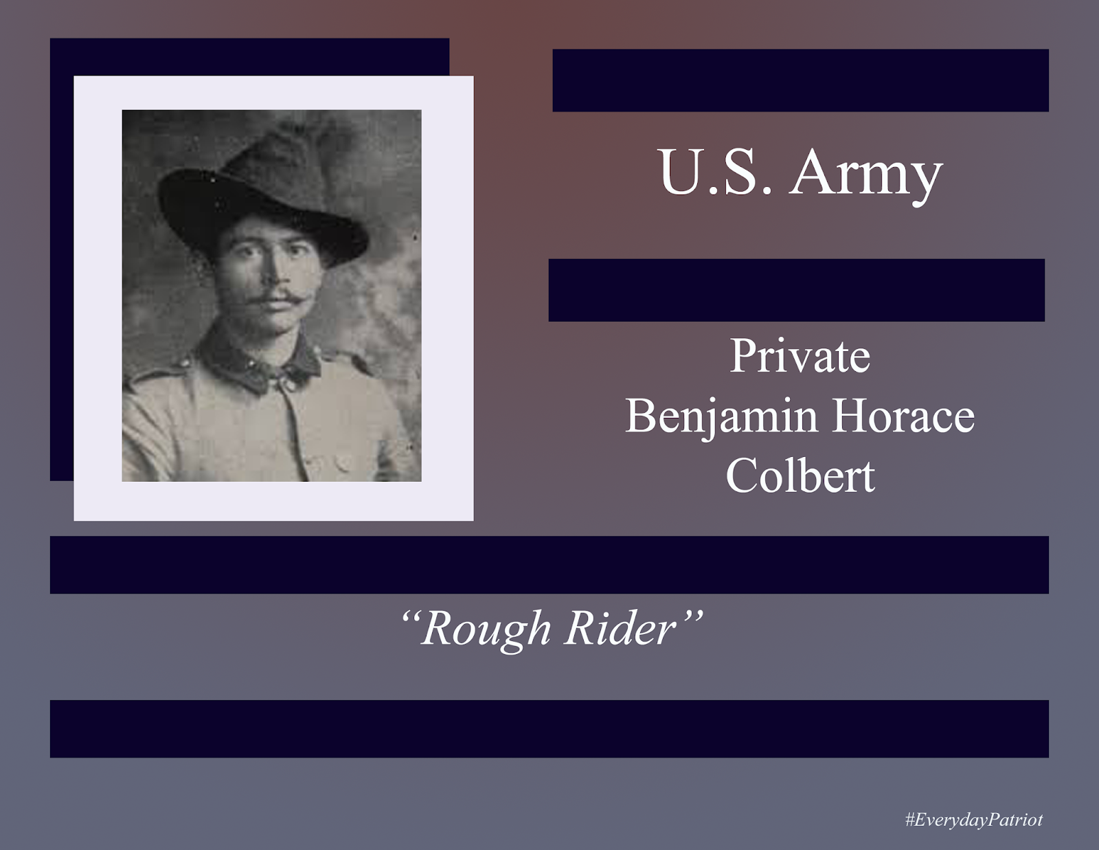 A Soldier's Story Private Benjamin Horace Colbert