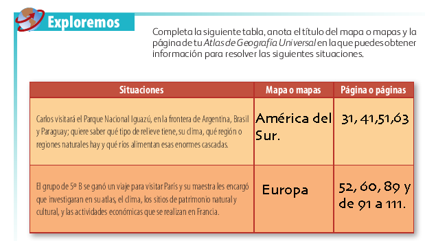 Paginas Del Libro De Geografia 6 Grado Contestado | Libro ...