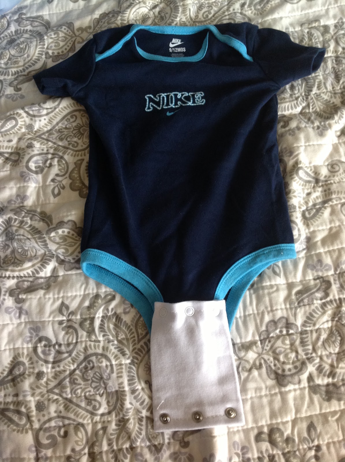 First time mom of a baby boy Illustrated Review Onesie Extender