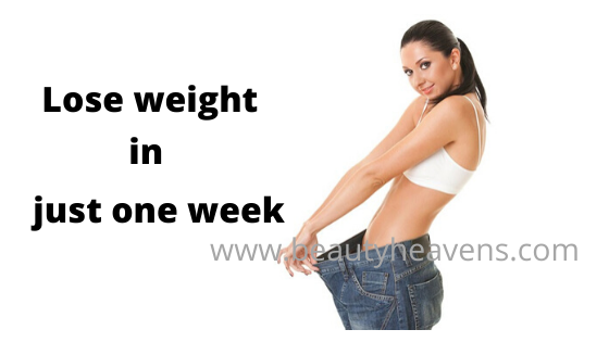 Lose weight at home in just one week