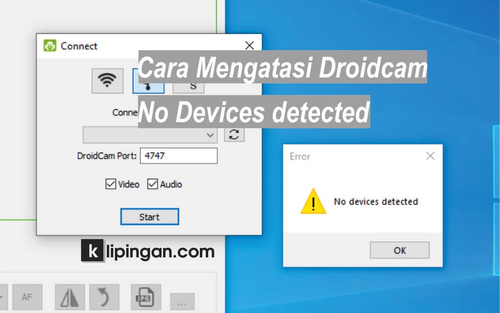 Fixed] DriodCam Error How To Solve No Device Detected Error Connect