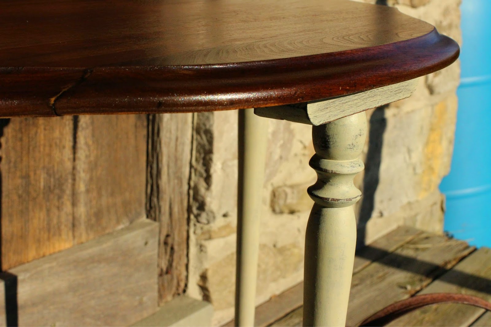 Laurel's Attic Vintage Half Round Table SOLD