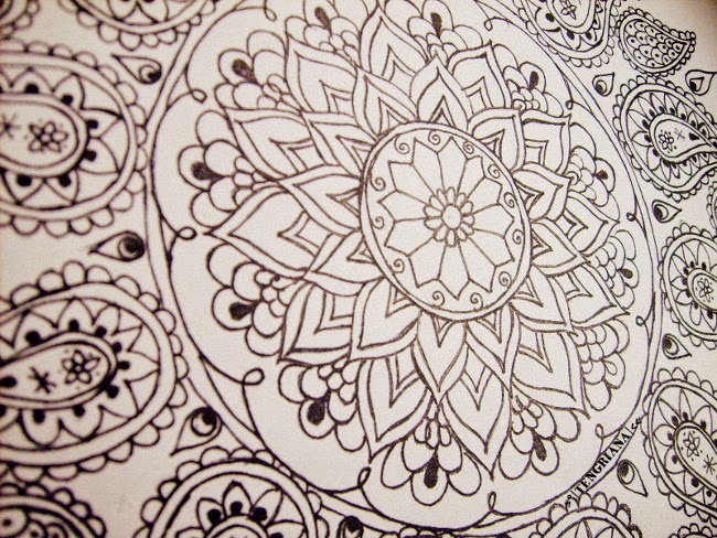 Giant and Mandala Drawing in Details • Óriásmandala rajz, részletekben