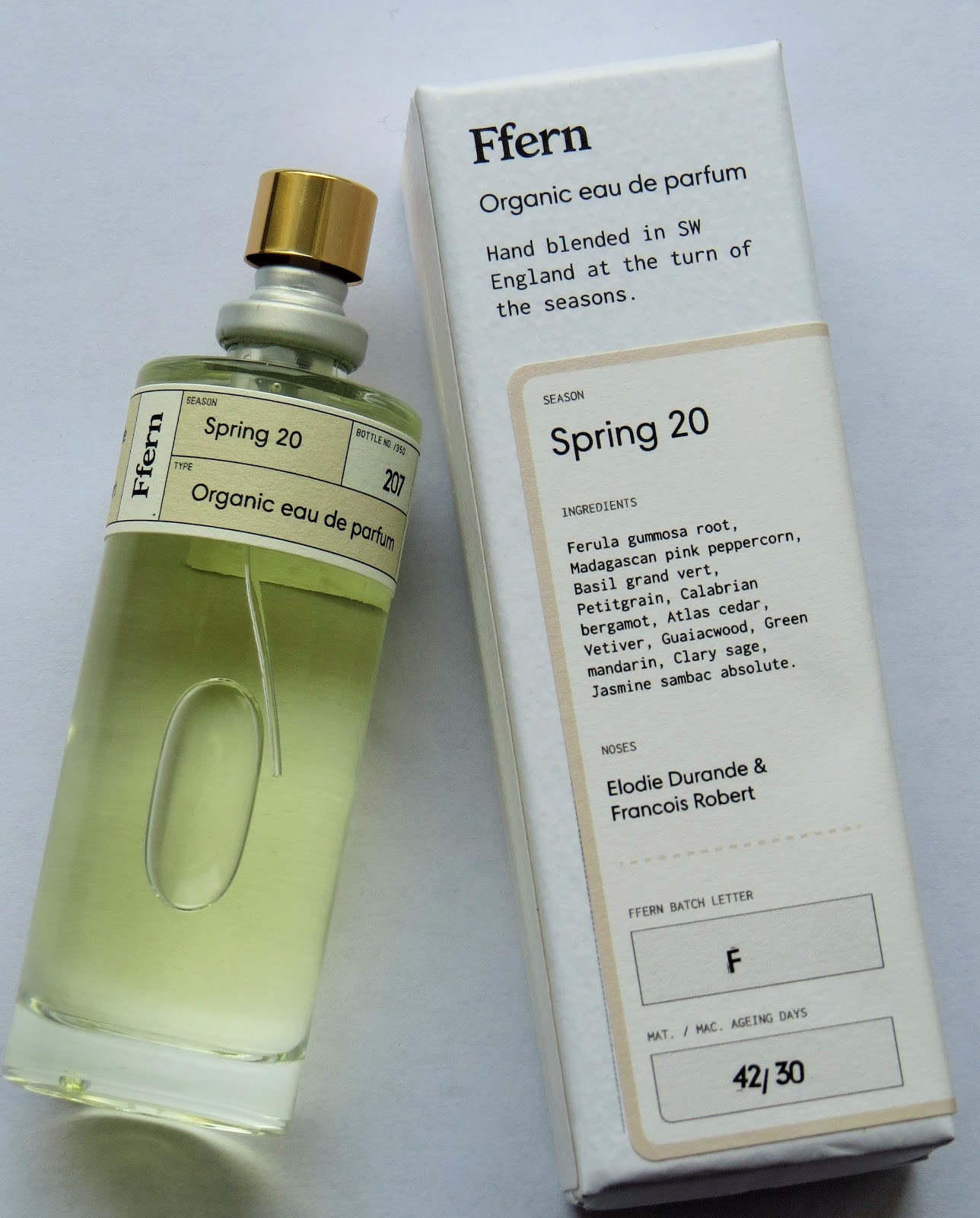 Beauty Balm Ffern Organic Small Batch Perfume Spring 20
