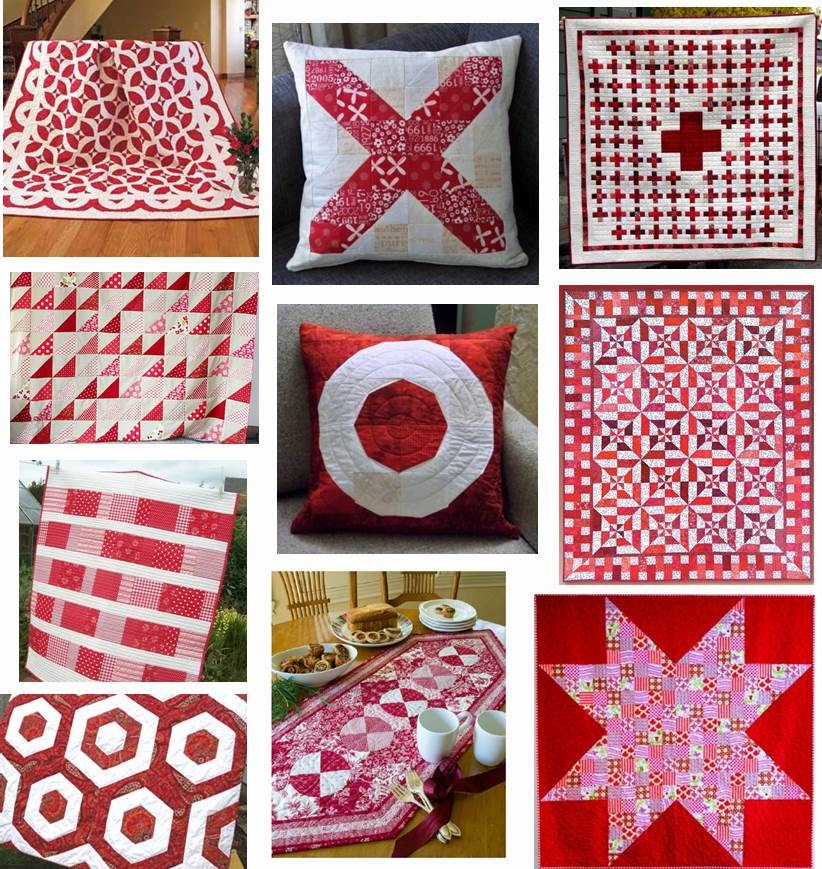 Quilt Inspiration Free pattern day! Red and white quilts (part two)
