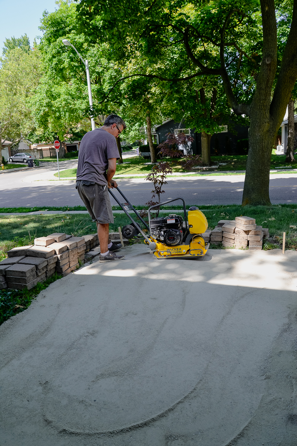 How To Install a DIY Paver Walkway Rambling Renovators