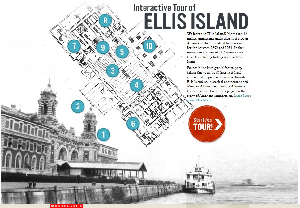 ellis island interactive tour answer key
