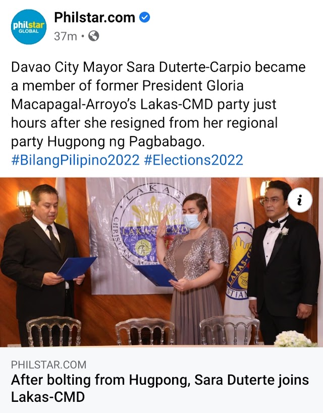 Sara Duterte Joins Lakas-CMD 