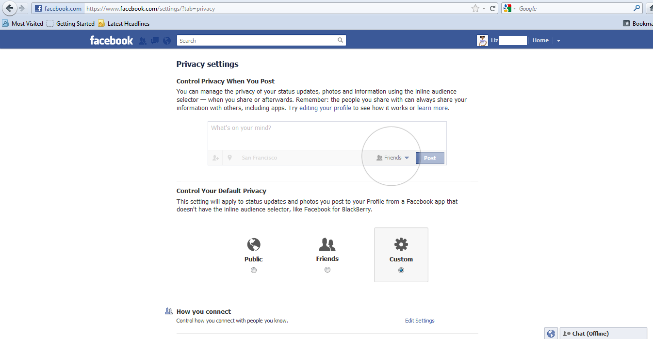 Social Net Research Privacy Settings On Facebook A “How To” Guide