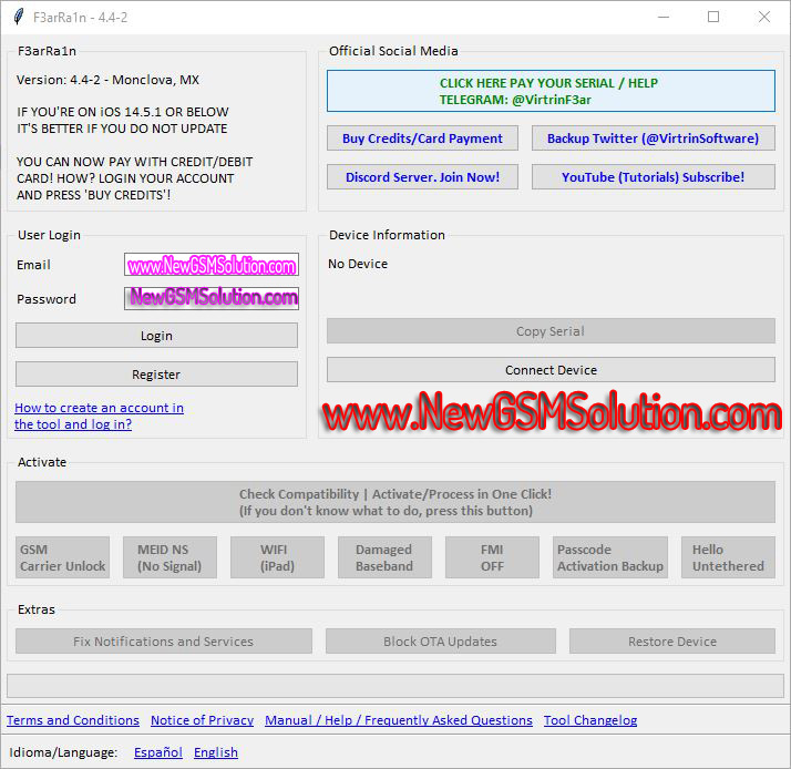 Download F3arRa1n Tool Latest V4.4.2 iCloud Bypass for Windows Free