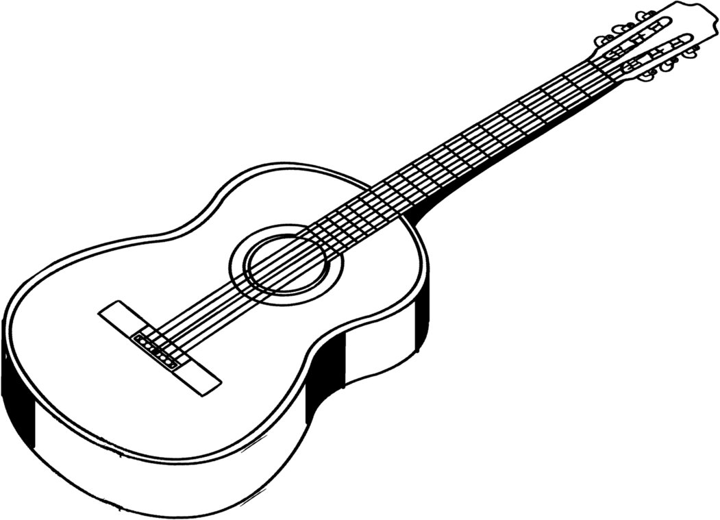Sketsa Gambar Gitar Akustik Contoh Sketsa Gambar Kolase Kupu Kupu