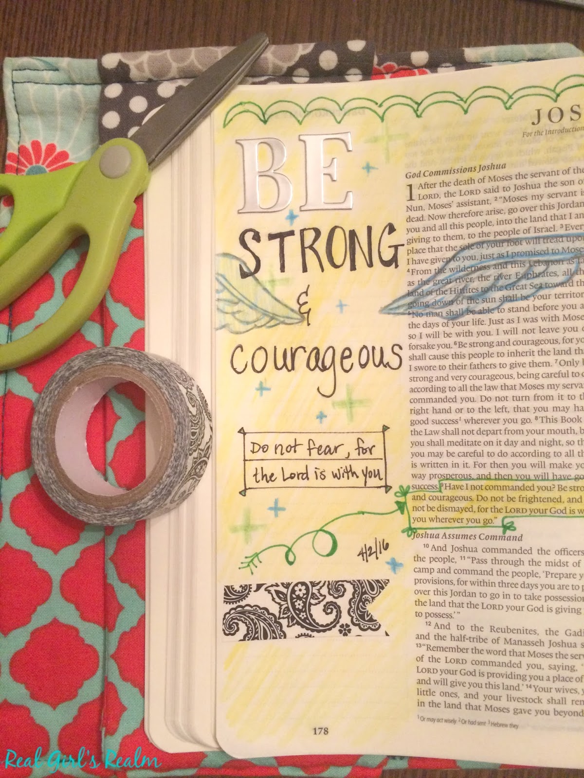 Real Girl's Realm: Bible Journaling with Washi Tape
