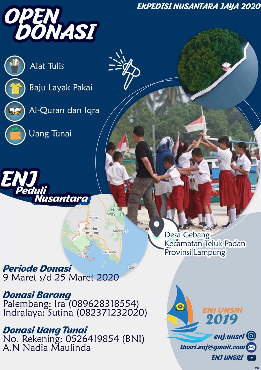 Open Donasi ENJ Unsri