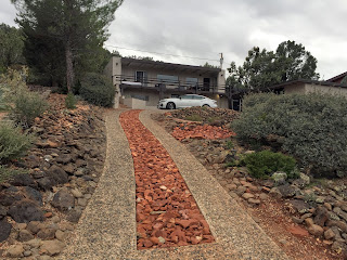 Sedona - Look at that steep driveway of our Airbnb!