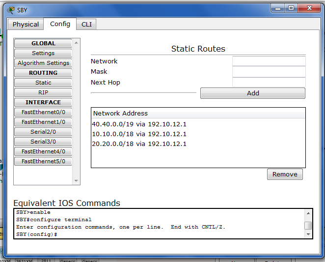 Science Cyber: Configuration Routing Static CISCO with CLI (4 Router ...