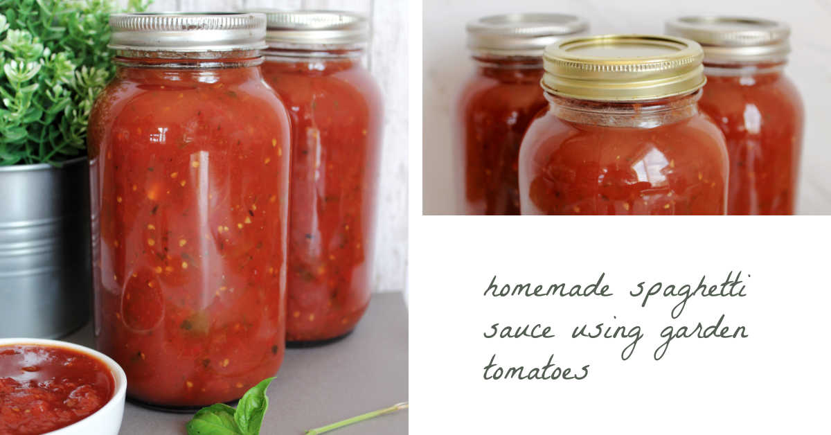 Homemade Spaghetti Sauce Using Fresh Garden Tomatoes