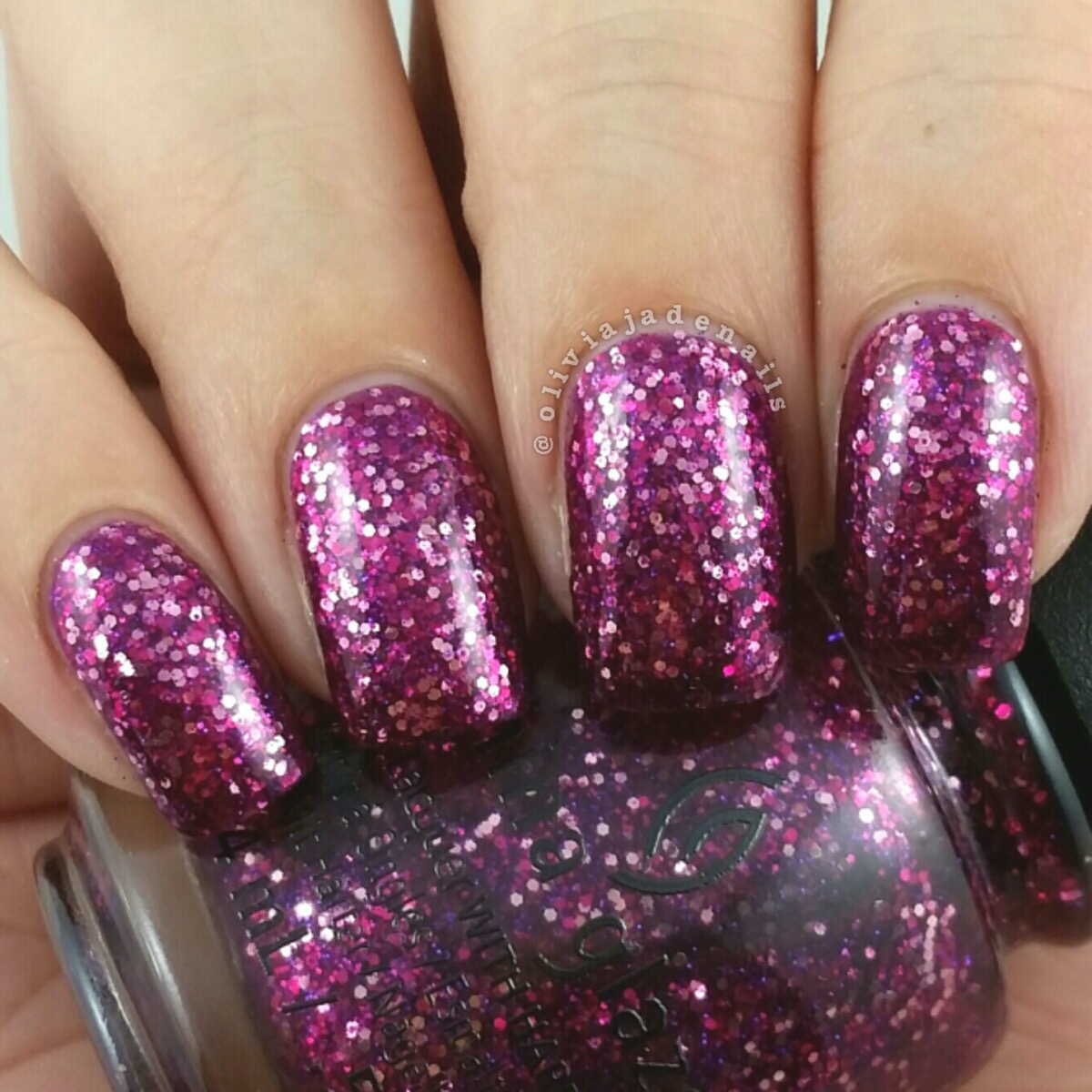 China Glaze Turn Up The Heat swatched by Olivia Jade Nails