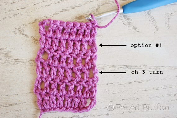 Felted Button Colorful Crochet Patterns: Mind the Gap--Avoiding the Turning Chain Hole